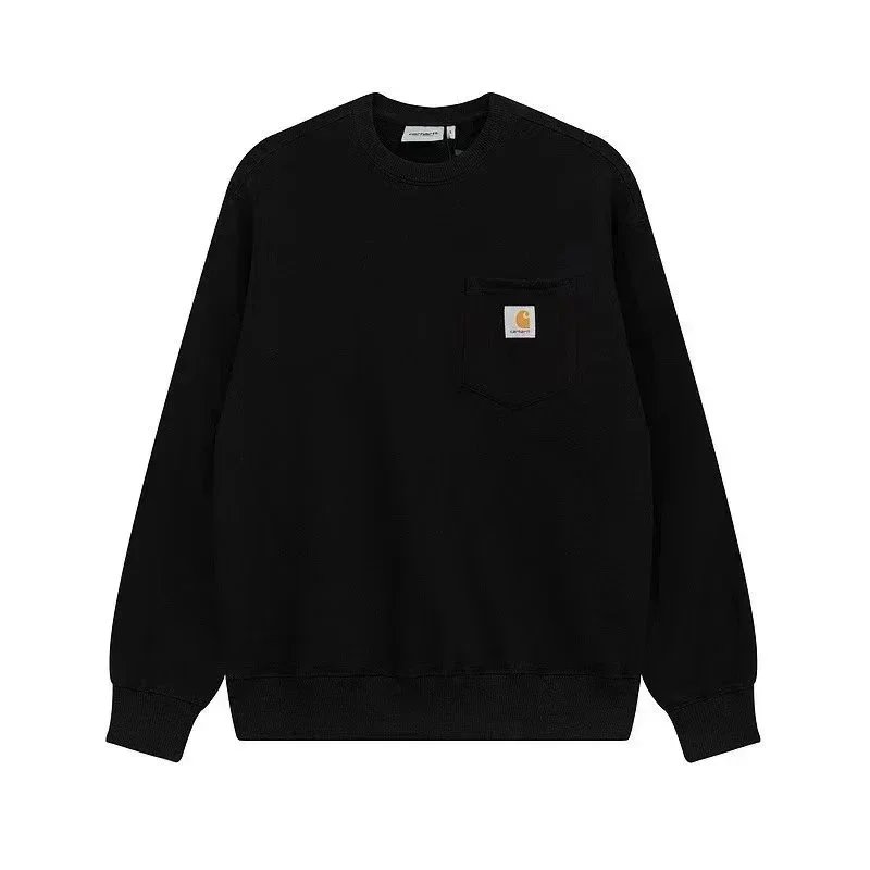 Carhartt Work In Progress Embroidered Logo Crewneck Sweatshirt Black - 6