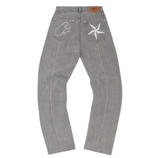 Corteiz C-Star Denim Jacket and Jeans Set Black - 10