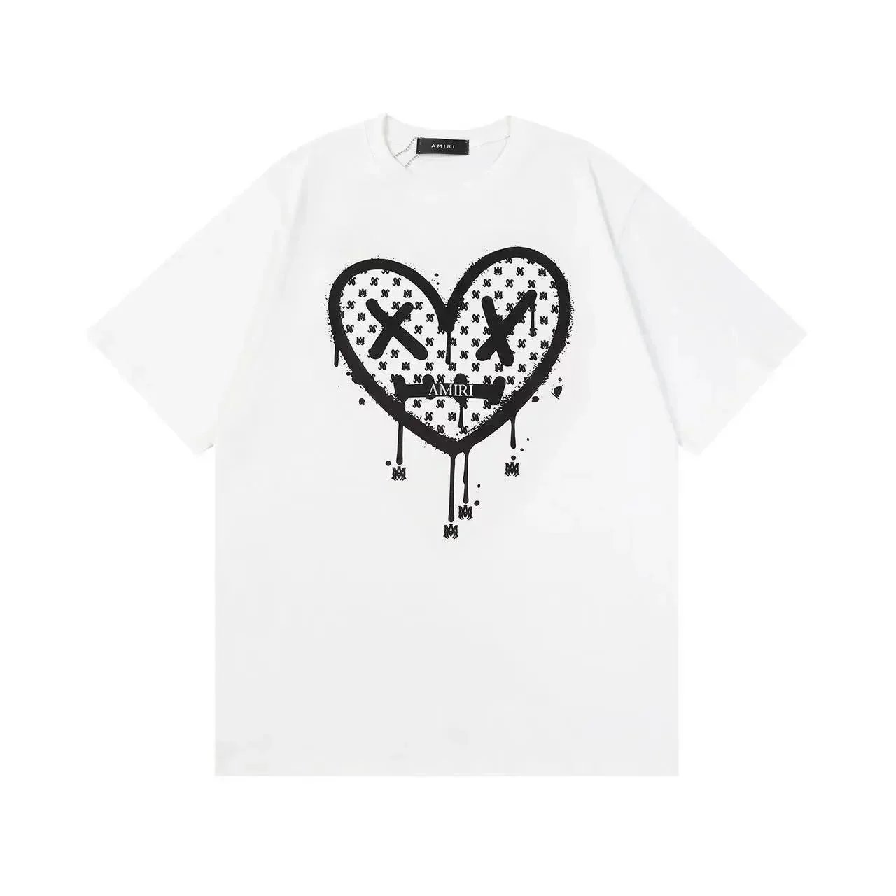 Amiri Logo Embroidered Arch T-Shirt Black - 7