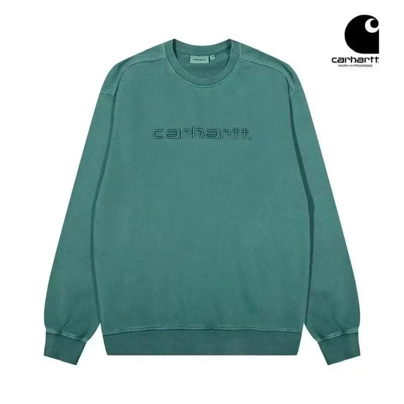 Carhartt Work In Progress Embroidered Logo Crewneck Sweatshirt Black - 10
