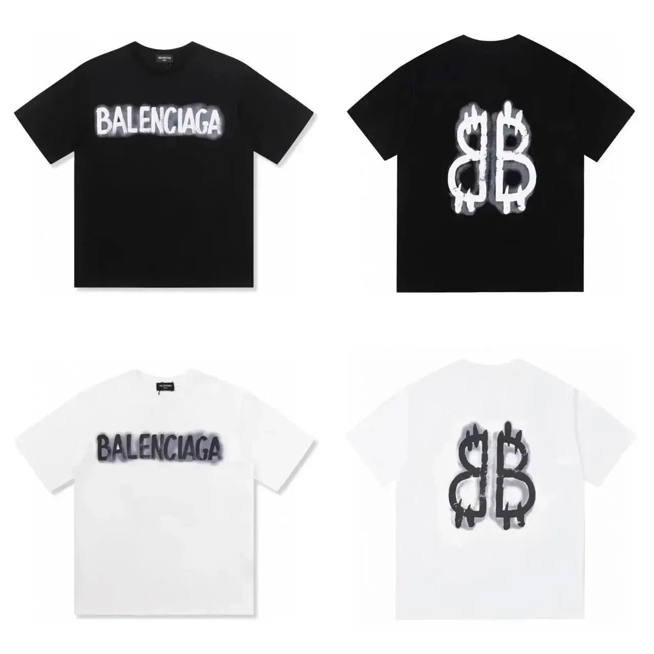 Balenciaga BB Logo T-Shirt Black - 5