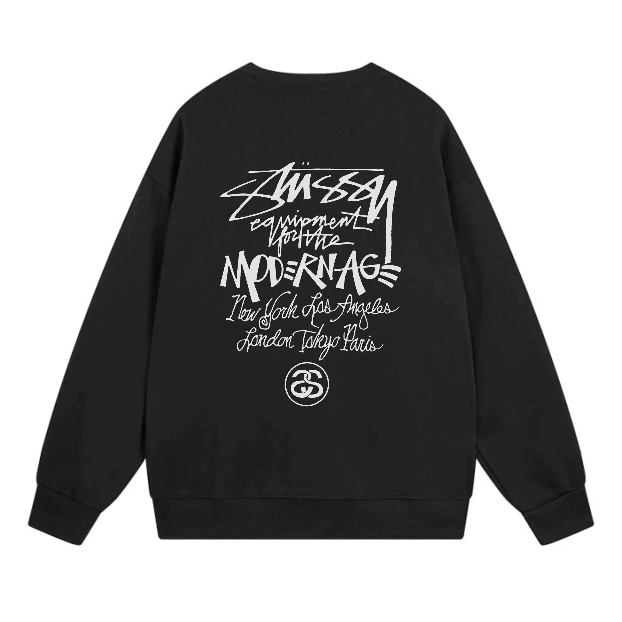 Stüssy Equipment for the Modern Age Black Hoodie - 1