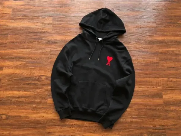 Play Comme des Garçons Heart Logo Black Hoodie - 1
