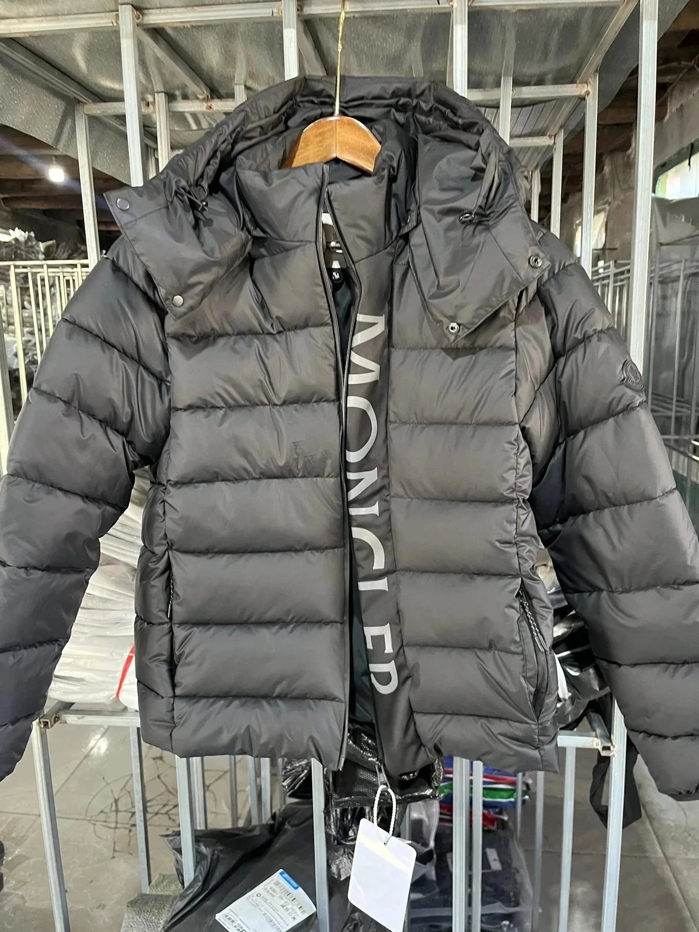 Burberry Hooded Down Vest Black with Classic Check Lining - 9
