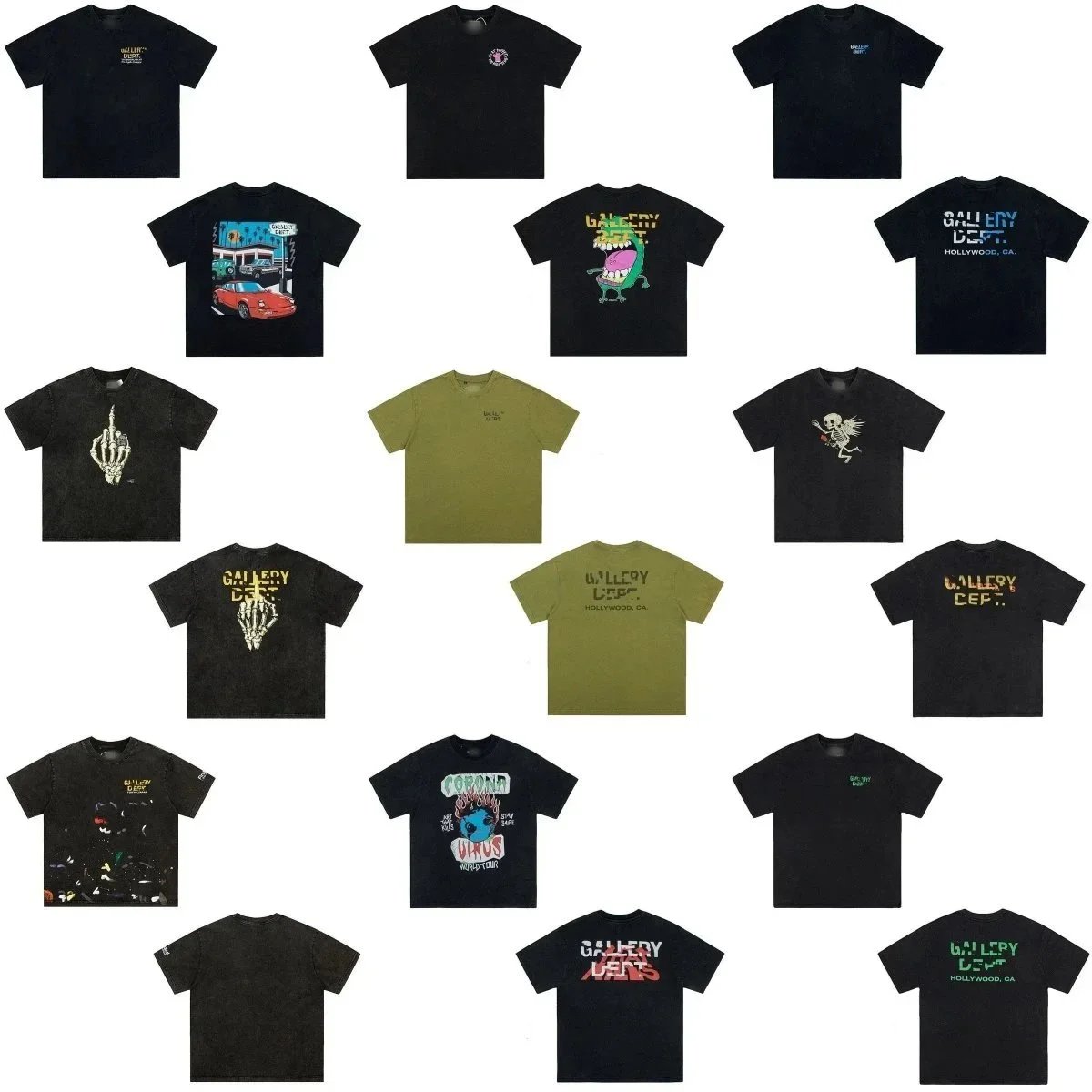 Gallery Dept. Distressed Graphic T-Shirt Black - 2