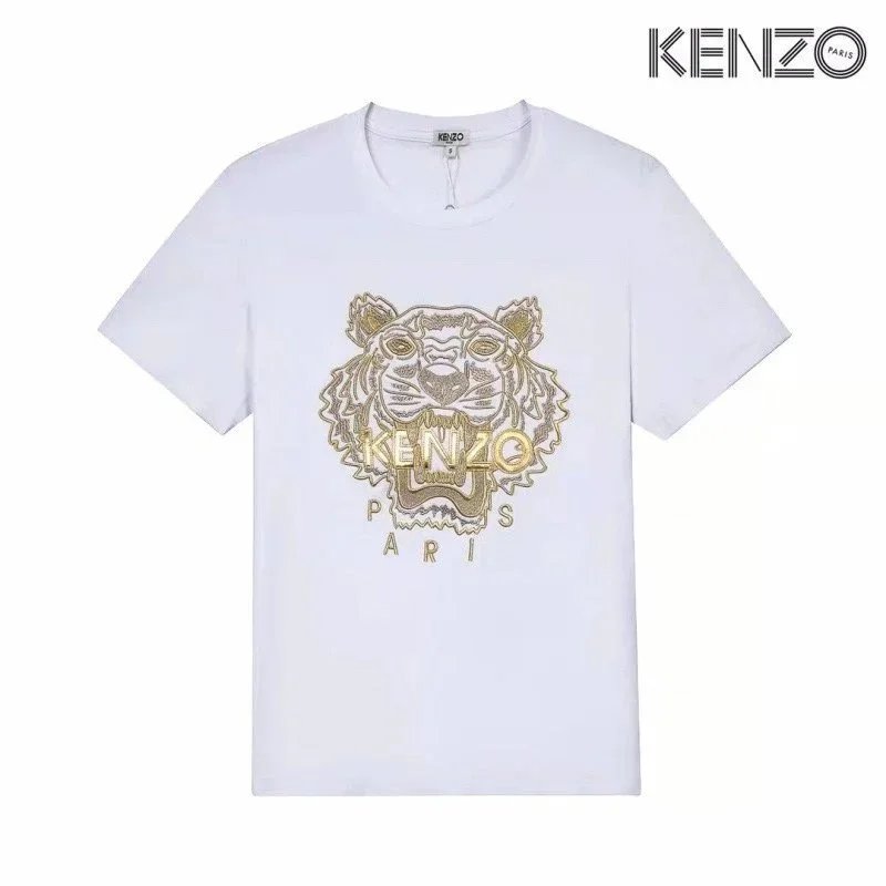 Kenzo Tiger Embroidered Red T-Shirt - 4