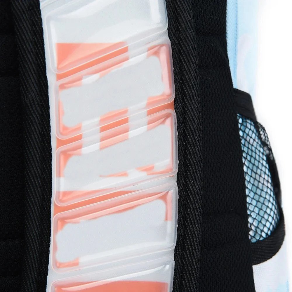 Nike Elite Backpack Light Blue Marble Print Casual Backpack - 9