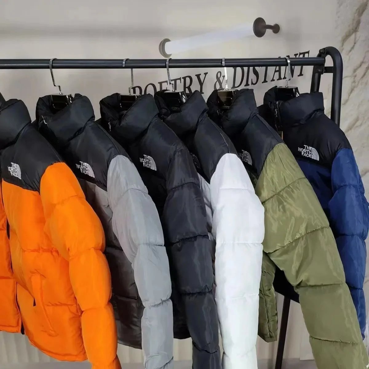 The North Face 1996 Retro Nuptse Yellow Black Down Jacket - 4