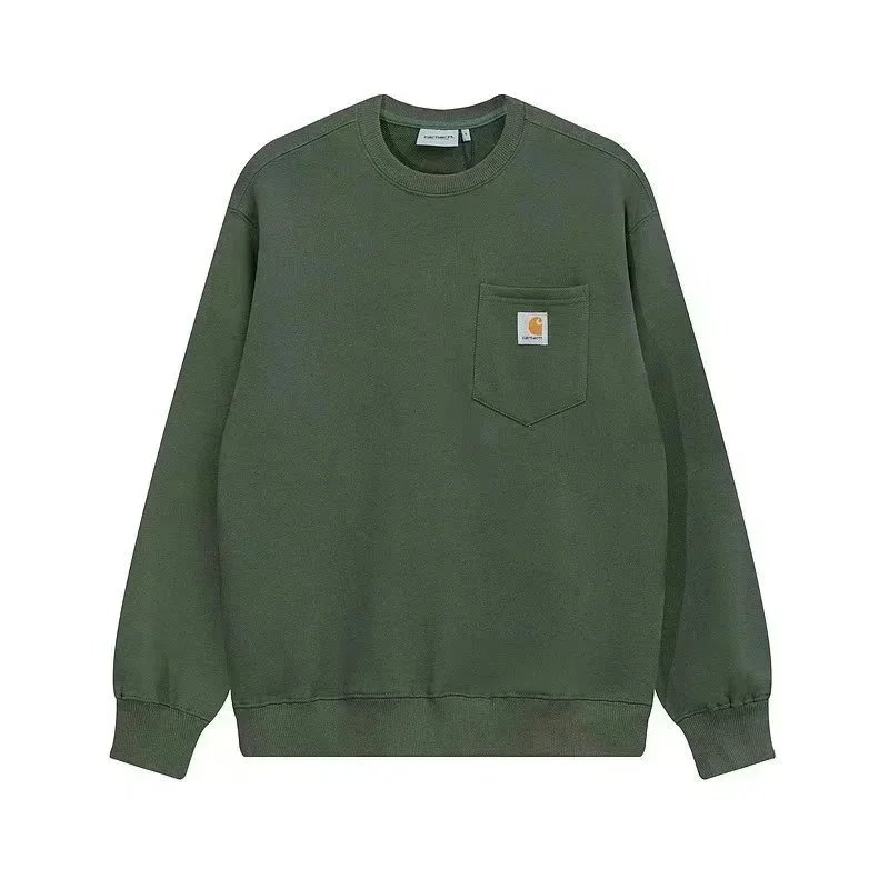 Carhartt Work In Progress Embroidered Logo Crewneck Sweatshirt Black - 7