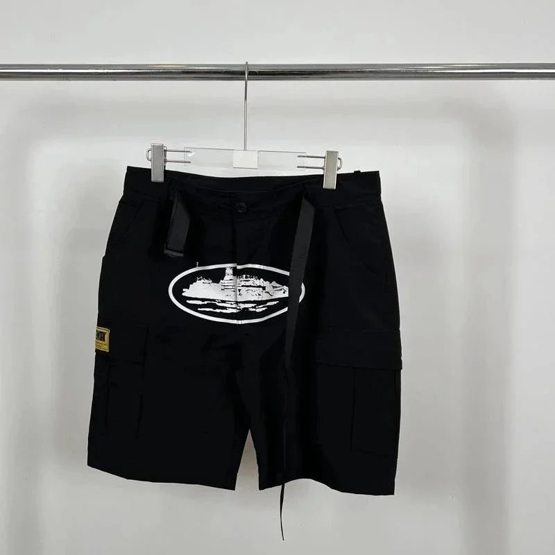 Corteiz CRTZ Arch Logo Shorts Blue - 2