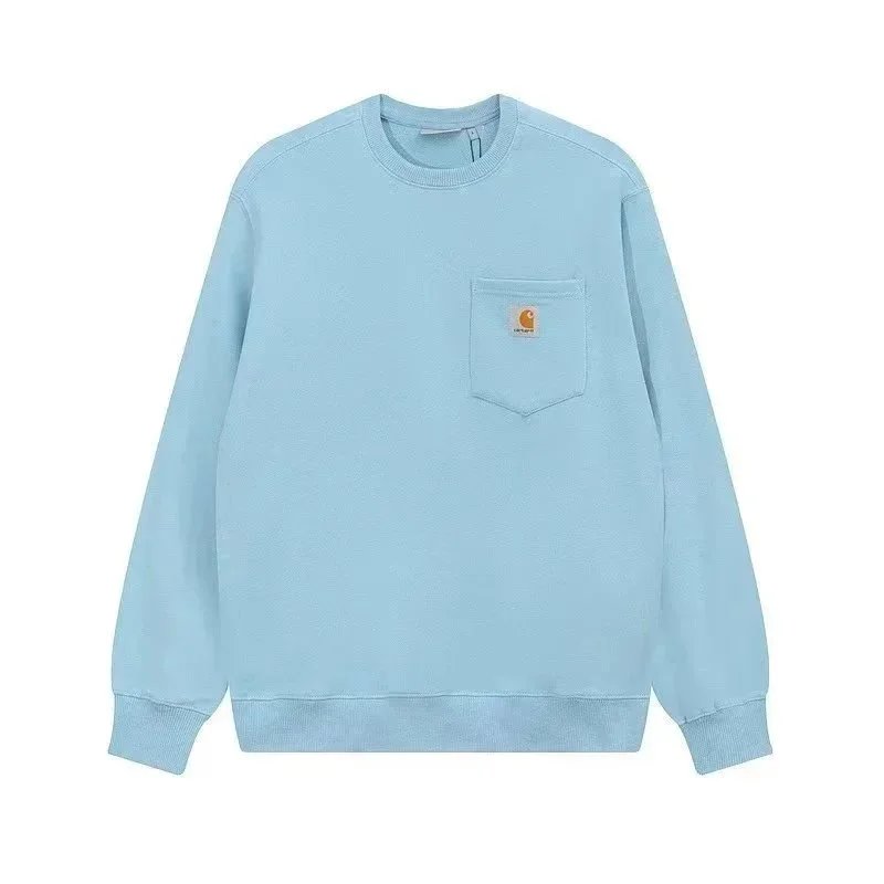Carhartt Work In Progress Embroidered Logo Crewneck Sweatshirt Black - 8