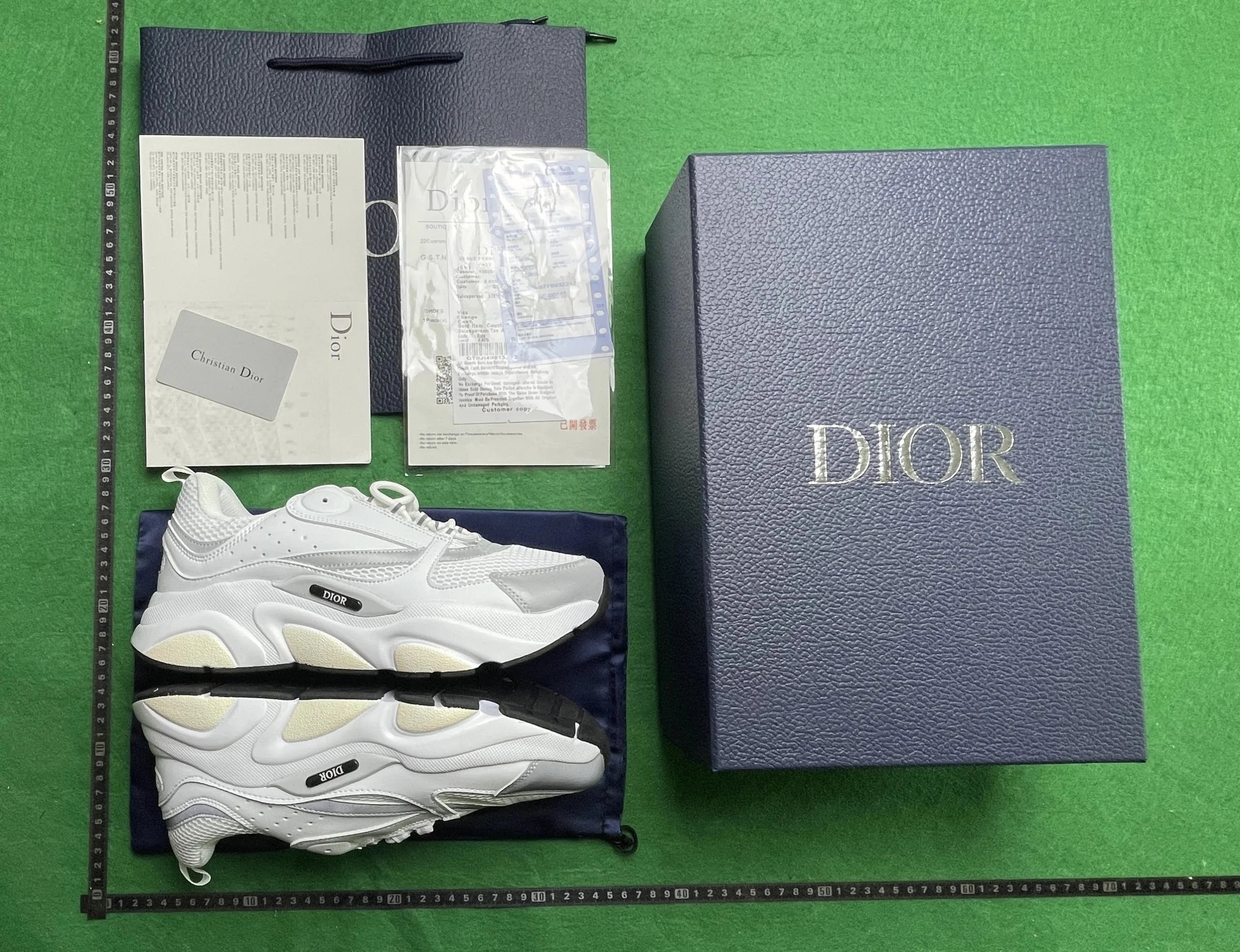 Dior B23 Oblique Beige Sneakers - 2