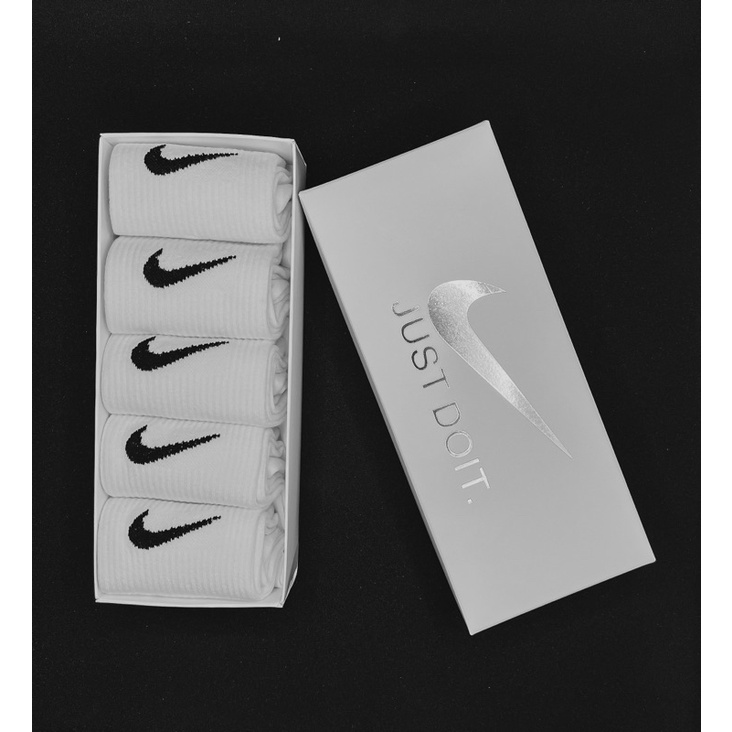 Nike Swoosh Crew Socks Black/Gray/White - 3