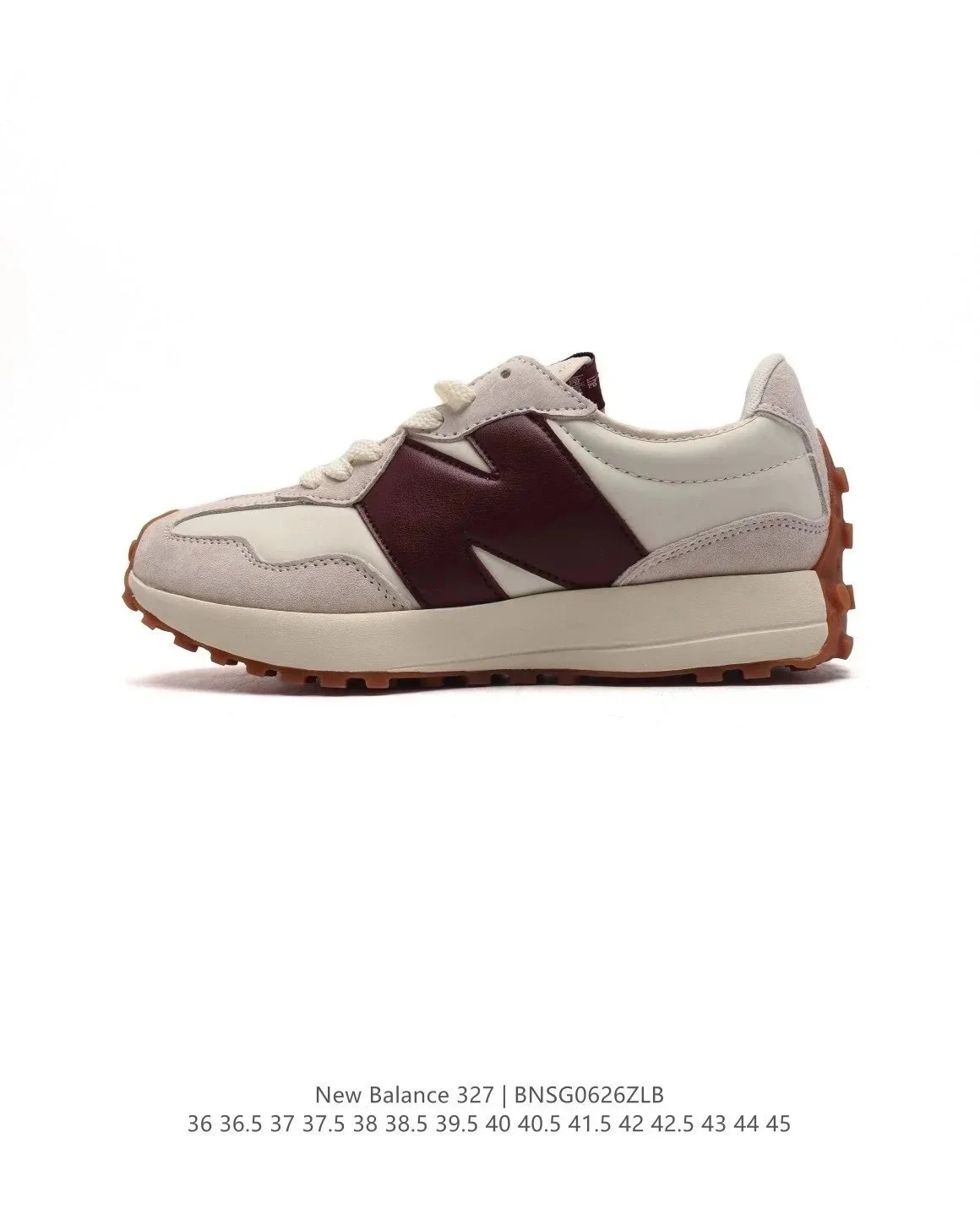 New Balance 327 Beige Gray Brown Sneakers - 9