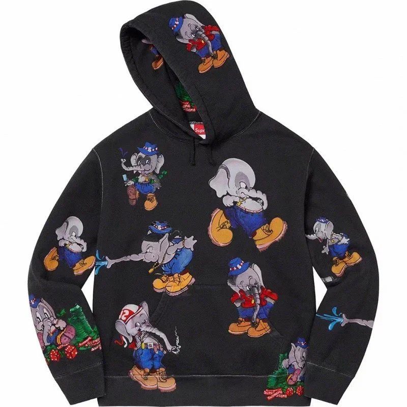 Supreme 'PREME' Hoodie Navy - 4