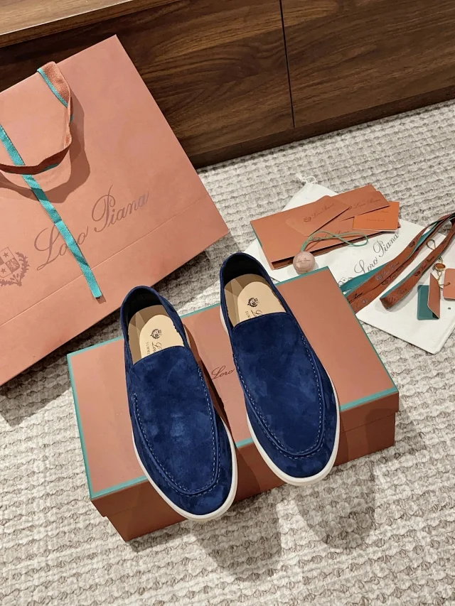 Loro Piana Casual Shoes Suede Slip-On Loafers product detail image 3