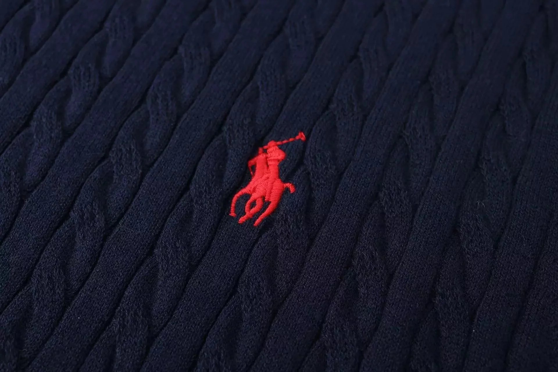 Polo Ralph Lauren Cable Knit Short-Sleeve Sweater Royal Blue - 3