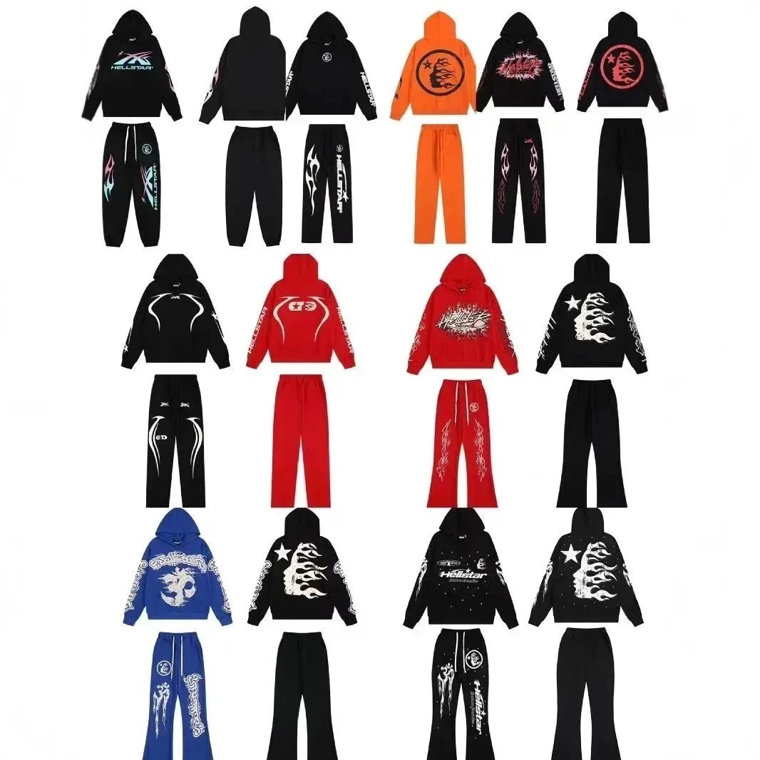 Hellstar Flame Logo Sweatpants Gray - 2