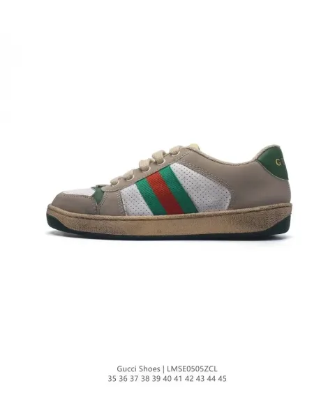Gucci GG Marmont Sneakers Beige with Web Stripe and GG Jacquard Sneakers - 6