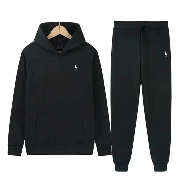 Polo Ralph Lauren Black Classic Hoodie and Sweatpants Set - 1
