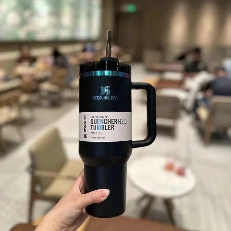 Stanley Quencher H2.0 Tumbler Macaron Blue 1.18L Insulated Travel Mug - 7