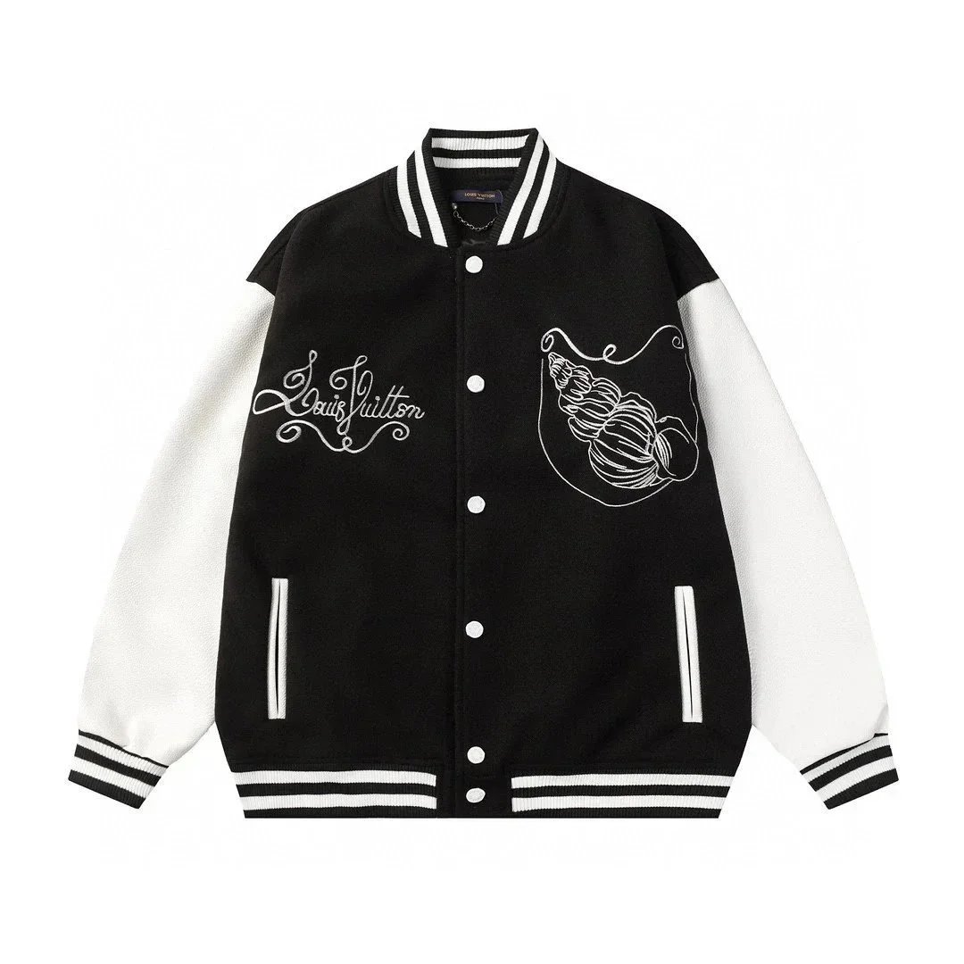 Louis Vuitton Dandelion Embroidered Varsity Jacket Red - 8