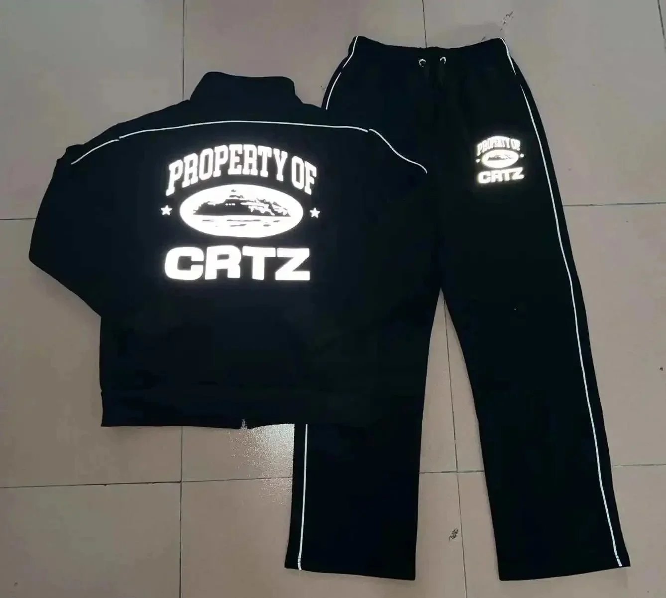 Gallery Dept x Saint Tears Abstract Knit Zip-Up Sweater Black - 7