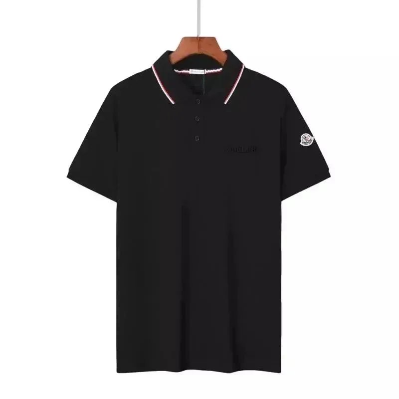 Moncler Polo White with Navy and Red Trim Polo - 6