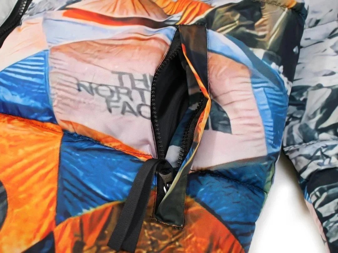 The North Face Nuptse Jacket Black Camo Down Jacket - 5
