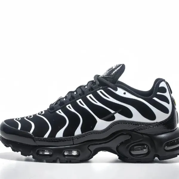 Nike Air Max Plus TN Black and White Zebra Print Sneakers - 1