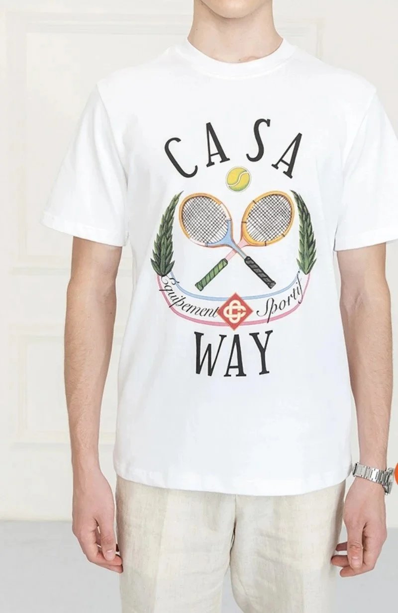 Casablanca Casa Okinawa Graphic Print White T-Shirt - 6
