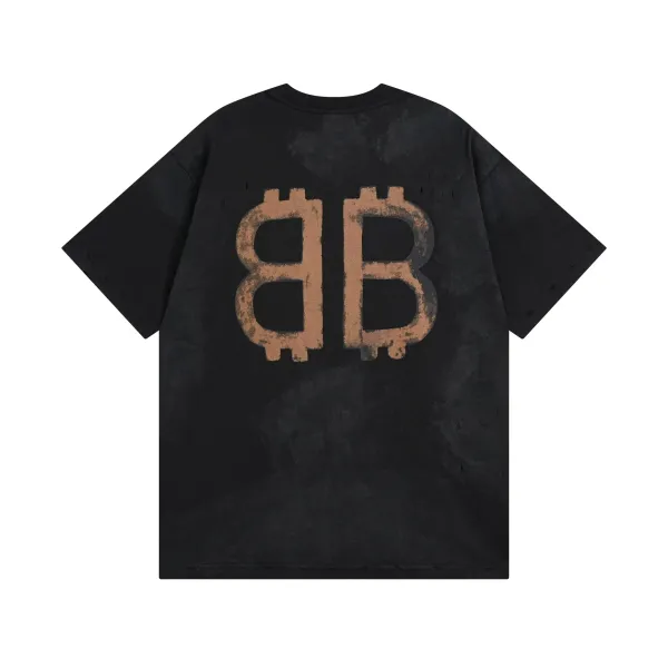 Balenciaga BB Bitcoin T-Shirt Black - 1