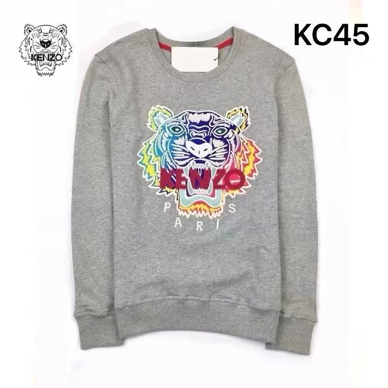 Kenzo Tiger Embroidered Black Hoodie - 10
