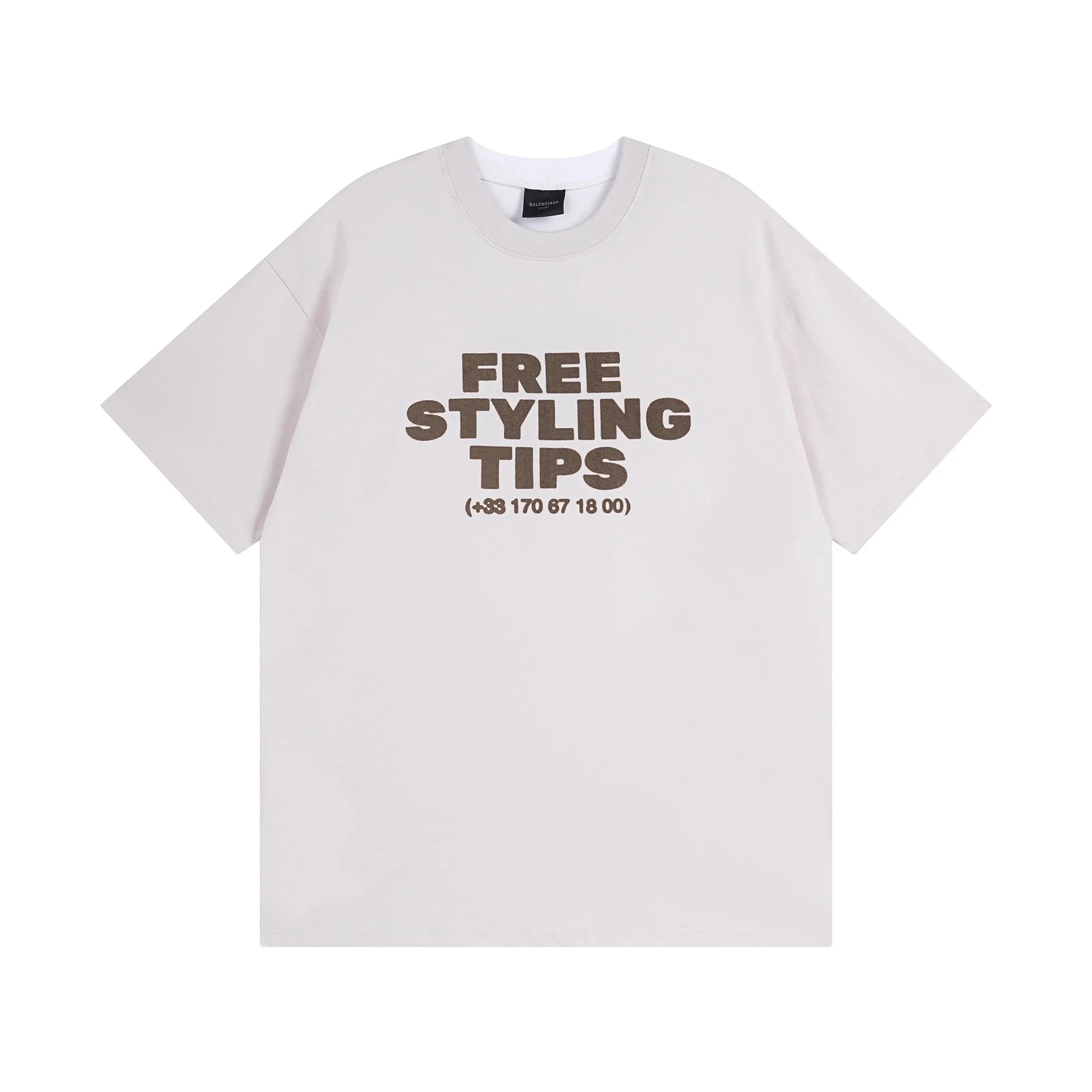 Balenciaga Free Styling Tips White T-Shirt
