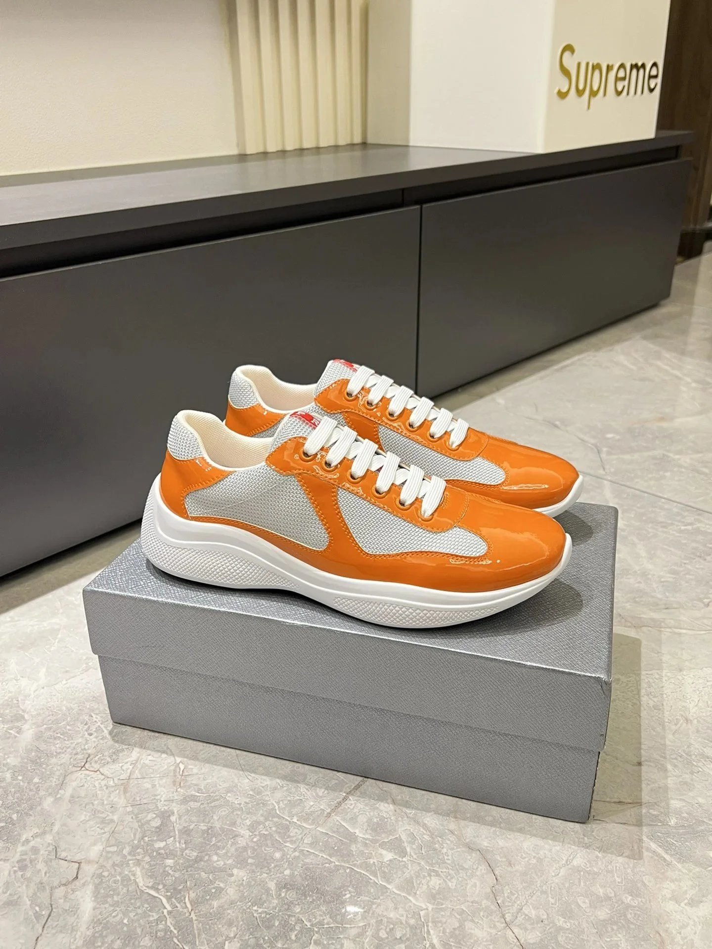 Unbranded Sneakers Low-Top Mesh and Patent Lace-Up image 8