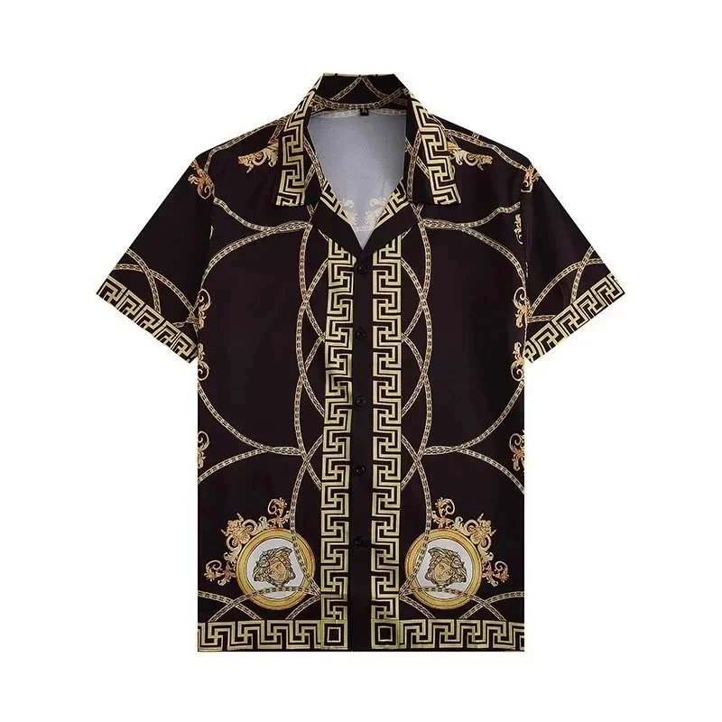 Dior Oblique Print Short-Sleeve Shirt and Shorts Set Gray - 4