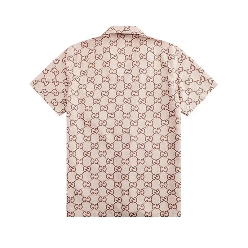 Dior Oblique Print Short-Sleeve Shirt and Shorts Set Gray - 7