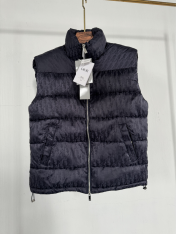 Stone Island Vest Navy Quilted Down Vest - 1