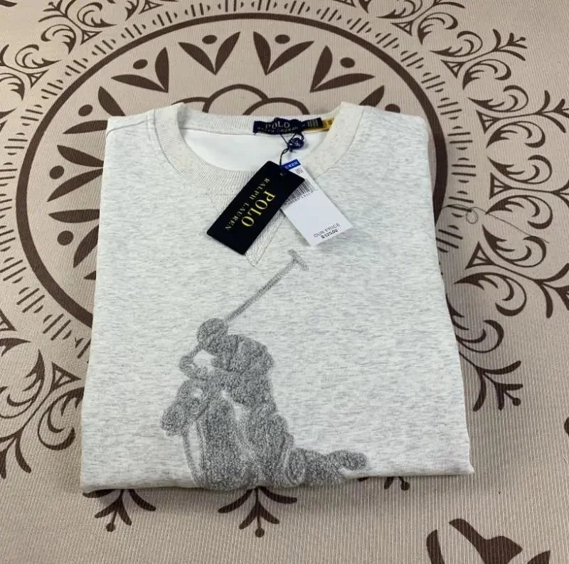 Polo Ralph Lauren Big Pony Embroidered Sweatshirt Navy - 5