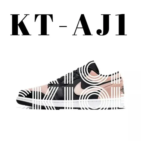 Air Jordan 1 Low SE Pink Black Sneakers - 1