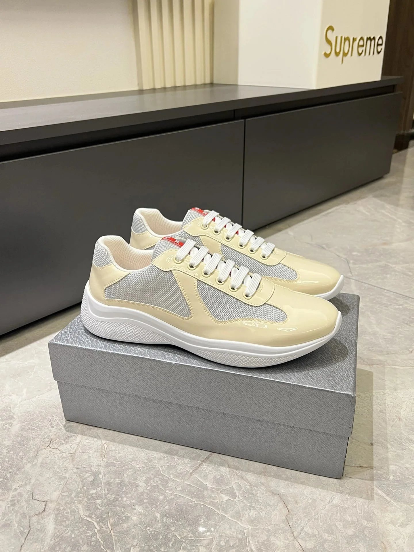 Unbranded Sneakers Low-Top Mesh and Patent Lace-Up image 9
