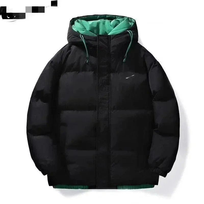 Design Light Blue Puffer Hooded Down Jacket - 3