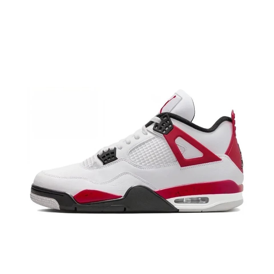 Air Jordan 4 Retro White Cement Red Sneakers - 9