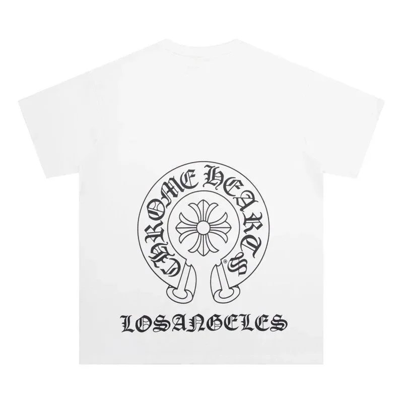 Chrome Hearts Red Cross Logo White T-Shirt - 7