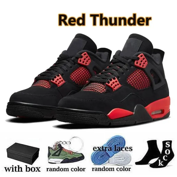 Air Jordan 4 Red Thunder Sneakers - 1