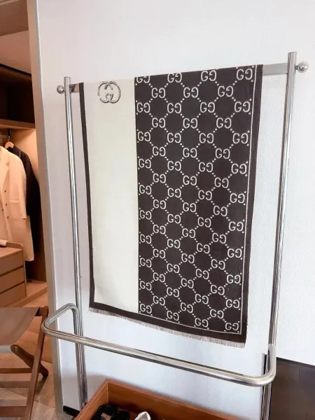 Louis Vuitton Damier Graphite Knit Scarf Black/Gray - 8
