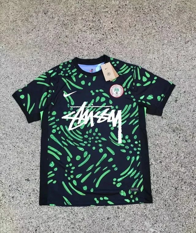 Stüssy x CBF Brazil Away Jersey Black - 3
