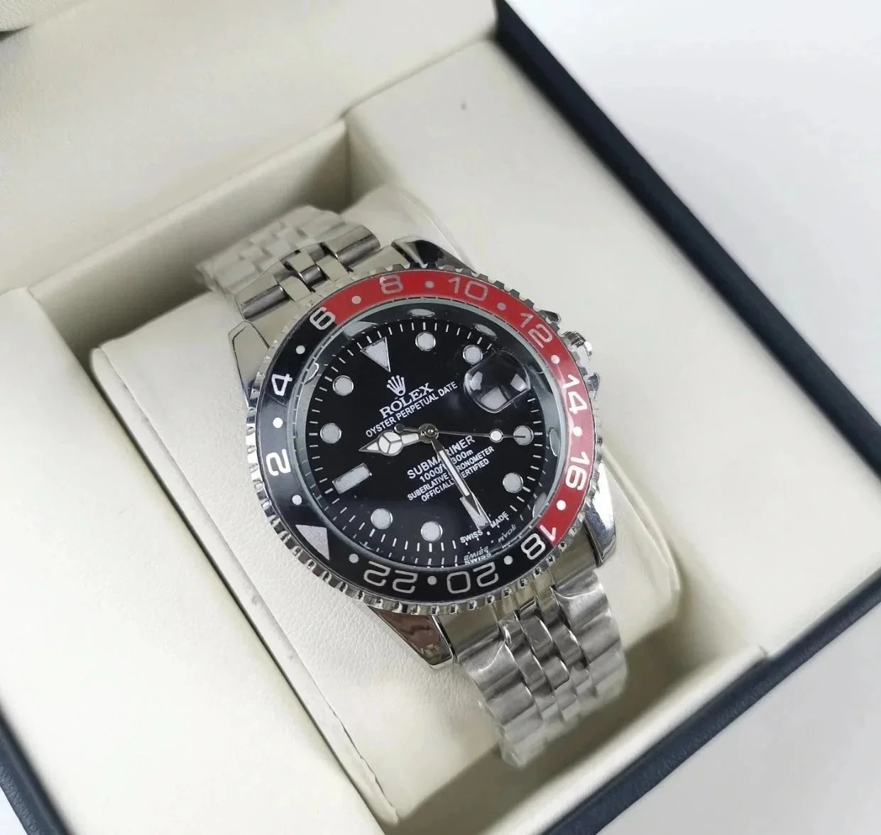 Rolex GMT-Master II Black Dial Green Cerachrom Bezel Mechanical Watch - 10