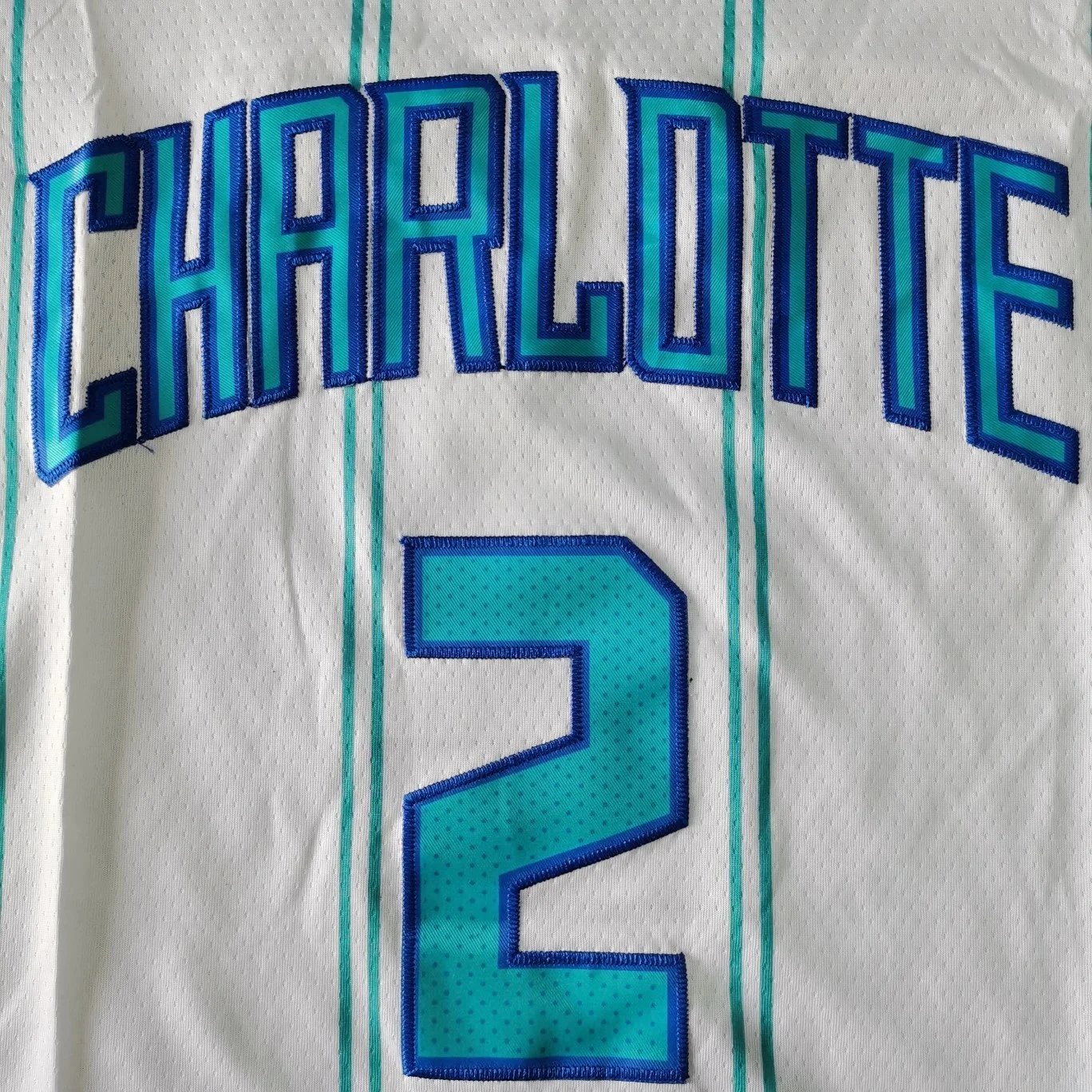 Charlotte Hornets Nike NBA Swingman Jersey Teal Blue Activewear - 6