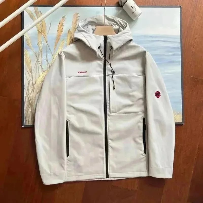 Mammut Eiger Nordwand Softshell Jacket Light Gray Outerwear - 1